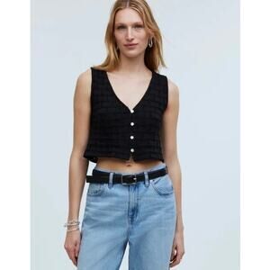 Madewell Basketweave-Stitch Vest - Small